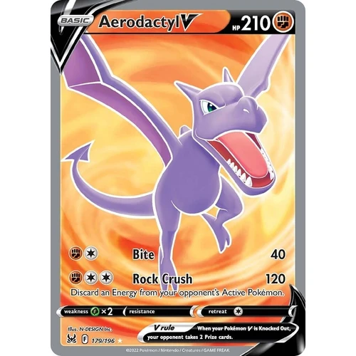 Aerodactyl V (Full Art) (179/196) (SWSH11: Lost Origin)