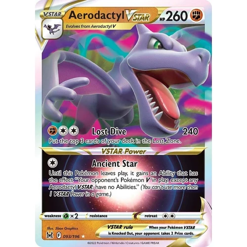 Aerodactyl VSTAR (093/196) (SWSH11: Lost Origin)