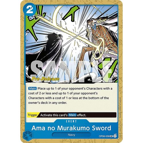 Ama no Murakumo Sword (OP06-056) [Wings of the Captain Pre-Release Cards]