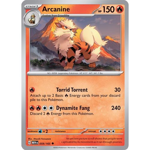 Arcanine (059/165) [SV: Scarlet & Violet 151]