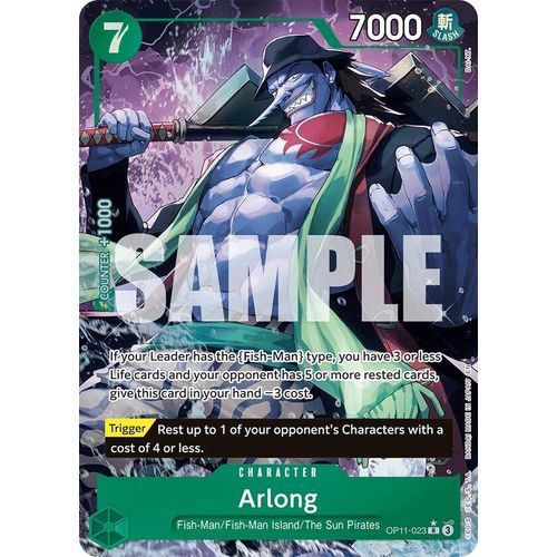Arlong (Alternate Art) (OP11-023) [A Fist of Divine Speed]