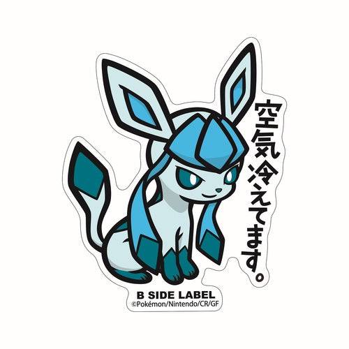 B-SIDE Label Glaceon Pokemon Sticker #471 - Pokemon Center Japan