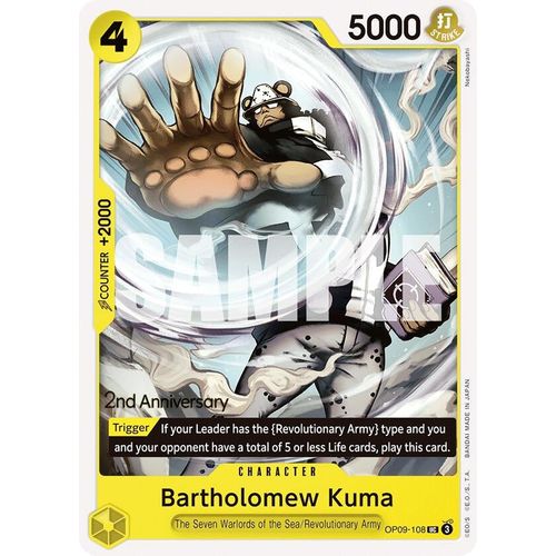 Bartholomew Kuma (OP09-108) [Emperors in the New World: 2nd Anniversary Tournament Cards]