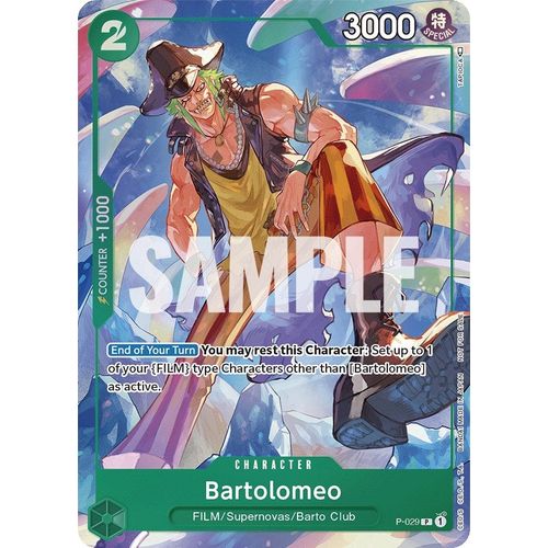 Bartolomeo (Event Pack Vol. 1) (P-029) [One Piece Promotion Cards]