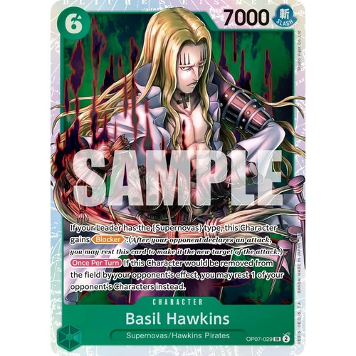 Basil Hawkins - OP07-029 (Reprint) (OP07-029) (Premium Booster -The Best- Vol. 2)