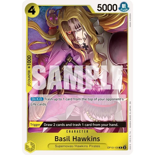 Basil Hawkins - OP10-109 (Reprint) (OP10-109) (Premium Booster -The Best- Vol. 2)