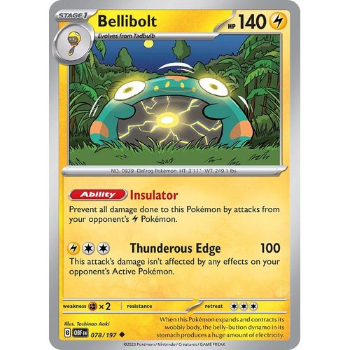 Bellibolt (078/197) [SV03: Obsidian Flames]