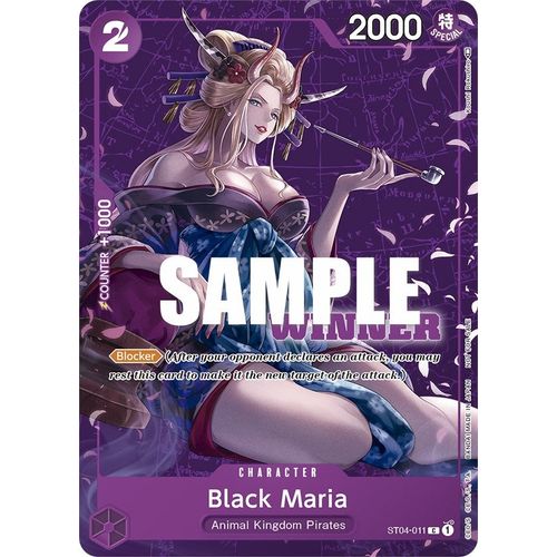 Black Maria (Tournament Pack Vol. 2) [Winner] (ST04-011) [One Piece Promotion Cards]