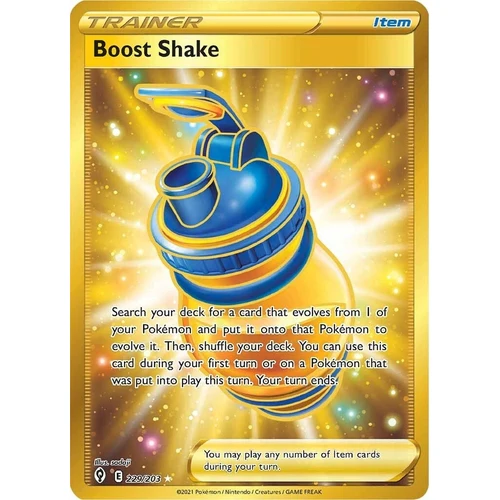 Boost Shake (Secret) (229/203) (SWSH07: Evolving Skies)