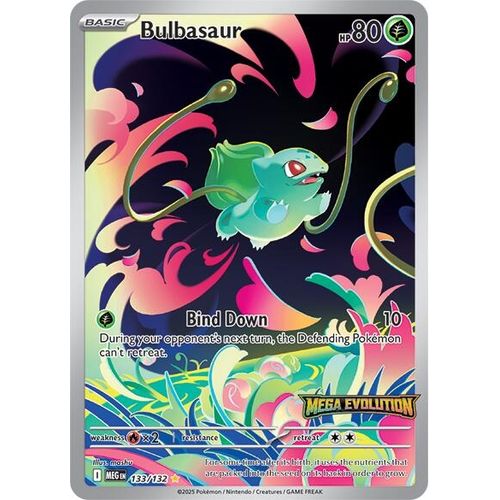 Bulbasaur - 133/132 (Mega Evolution Stamp) (133/132) (ME01: Mega Evolution)
