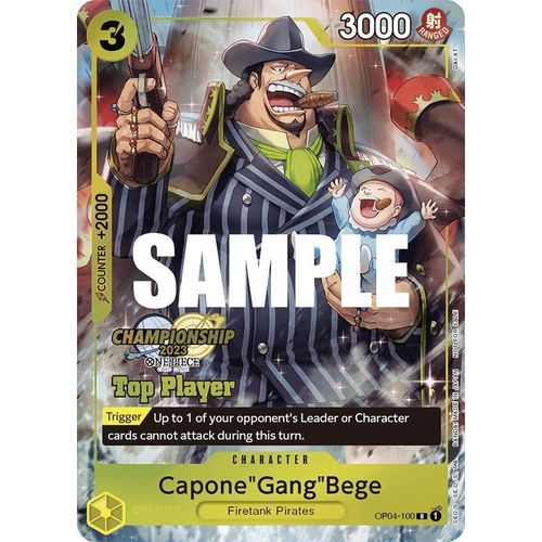 Capone"Gang"Bege (CS 2023 Top Players Pack) (OP04-100) [One Piece Promotion Cards]