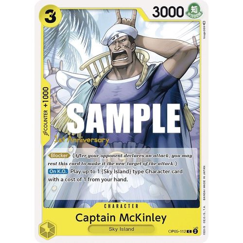 Captain McKinley (OP05-112) [Awakening of the New Era: 1st Anniversary Tournament Cards]