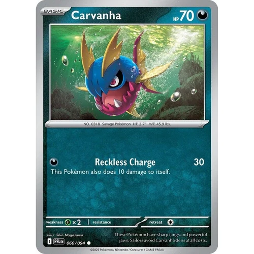 Carvanha (060/094) (ME02: Phantasmal Flames)