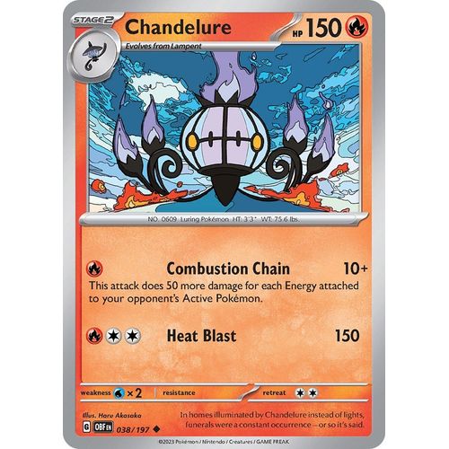 Chandelure (038/197) [SV03: Obsidian Flames]