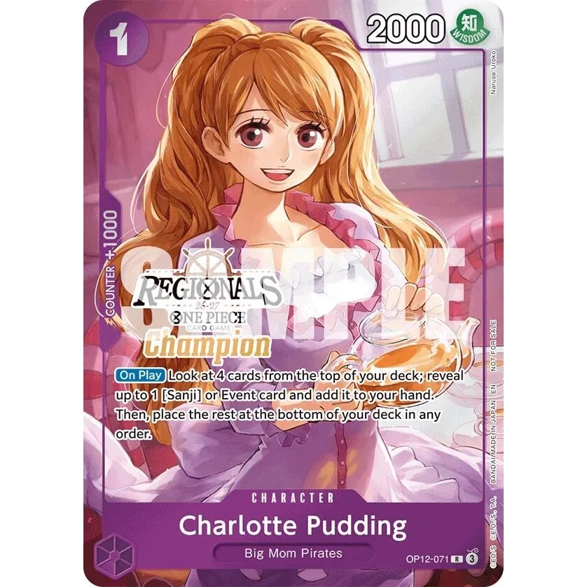 Charlotte Pudding (Regionals Champion Card Set 26-27) (OP12-071) (One Piece Promotion Cards)