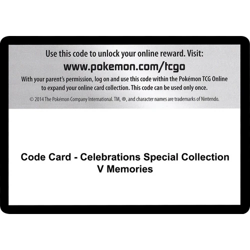 Code Card - Celebrations Special Collection - V Memories (Celebrations)