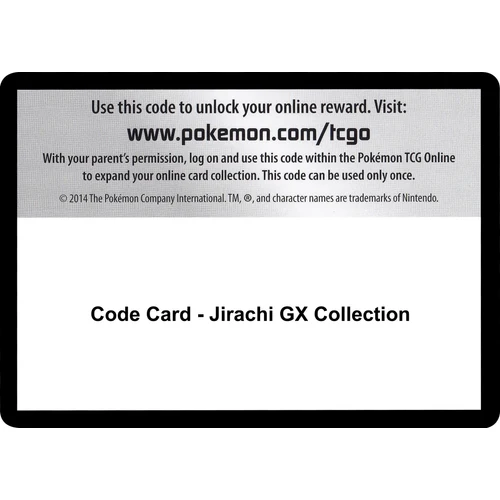 Code Card - Jirachi GX Collection (Miscellaneous Cards & Products)