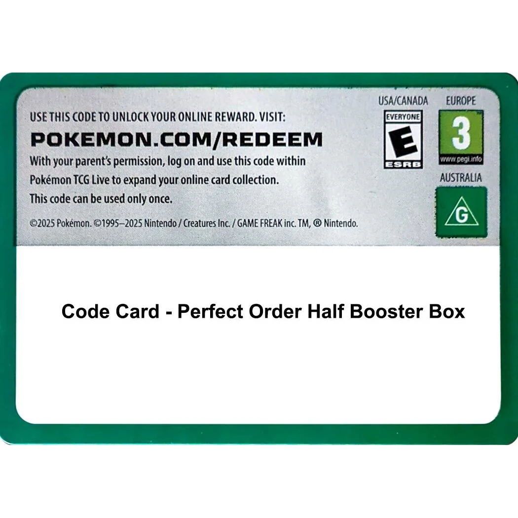 Code Card - Perfect Order Booster Box (ME03: Perfect Order)