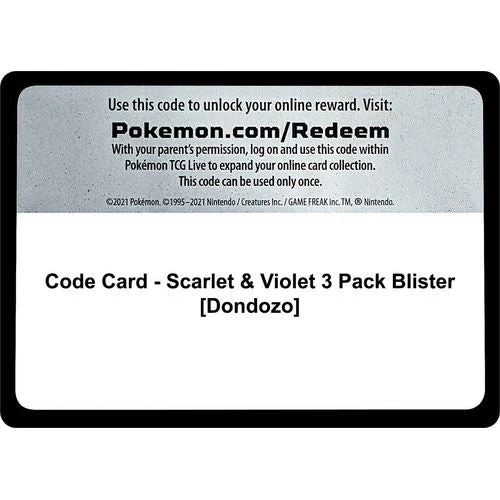 Code Card [SV01: Scarlet & Violet Base Set]