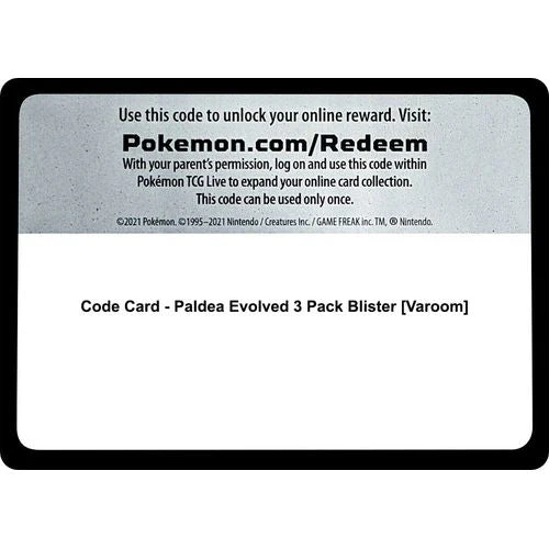 Code Card [SV02: Paldea Evolved]