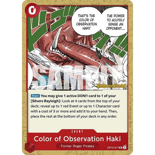 Color of Observation Haki (OP12-017) (Legacy of the Master Release Event Cards)