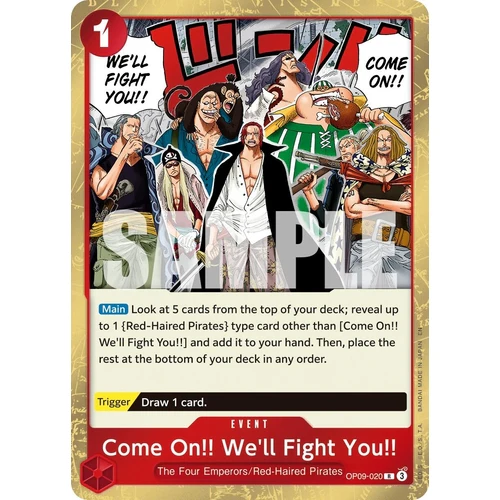 Come On!! We'll Fight You!! (Reprint) (OP09-020) (Premium Booster -The Best- Vol. 2)