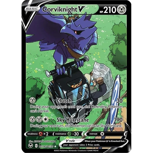 Corviknight V (TG18/TG30) (SWSH12: Silver Tempest Trainer Gallery)