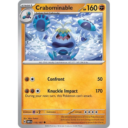 Crabominable (115/197) [SV03: Obsidian Flames]