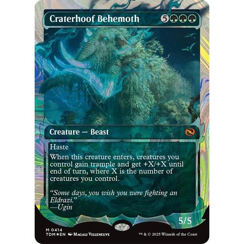 Craterhoof Behemoth (Showcase) (Halo Foil) (414) (Tarkir: Dragonstorm)