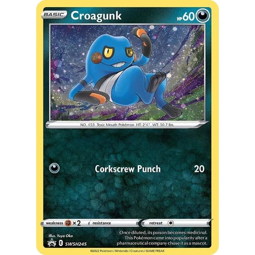 Croagunk - SWSH245 (Cosmos Holo) (SWSH245) (SWSH: Sword & Shield Promo Cards)