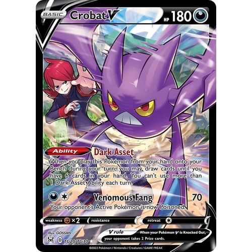 Crobat V (TG20/TG30) (SWSH11: Lost Origin Trainer Gallery)