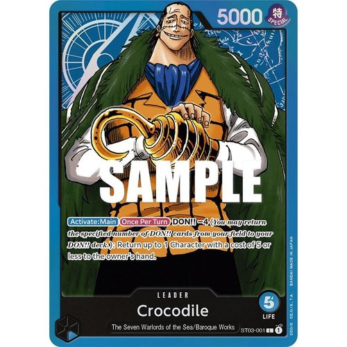 Crocodile (001) (ST03-001) [Starter Deck 3: The Seven Warlords of The Sea]