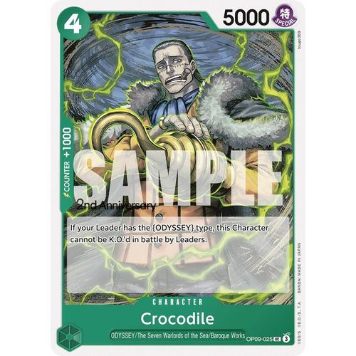 Crocodile (025) (OP09-025) [Emperors in the New World: 2nd Anniversary Tournament Cards]