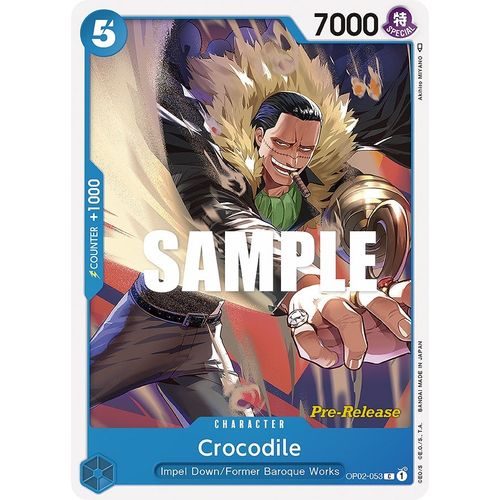 Crocodile (OP02-053) [Paramount War Pre-Release Cards]