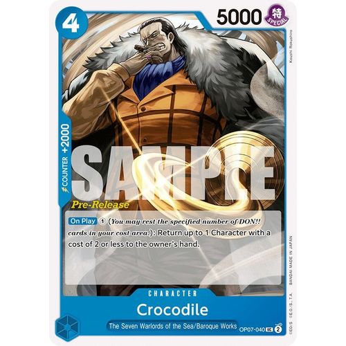 Crocodile (OP07-040) [500 Years in the Future Pre-Release Cards]