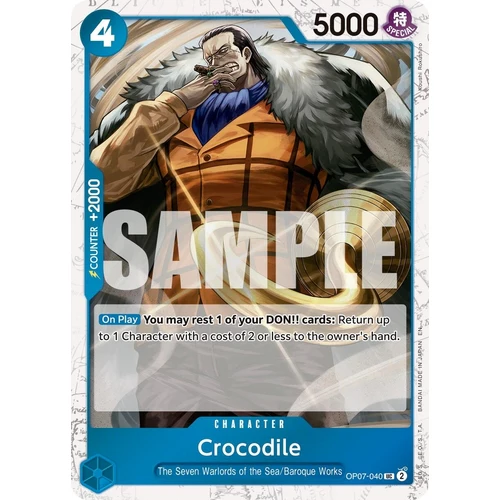 Crocodile - OP07-040 (Pirate Foil) (OP07-040) (Premium Booster -The Best- Vol. 2)