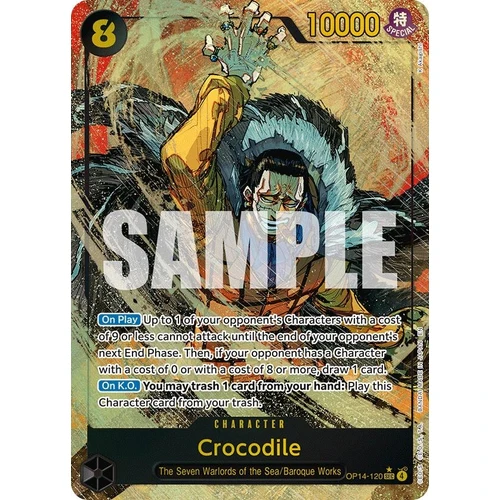Crocodile - OP14-120 (Alternate Art) (OP14-120) (The Azure Sea's Seven)