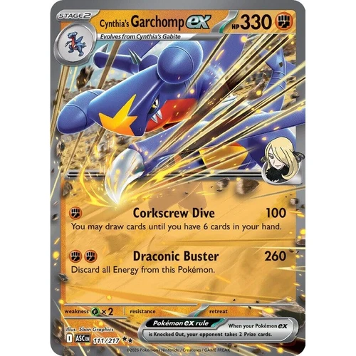 Cynthia's Garchomp ex (111/217) (ME: Ascended Heroes)