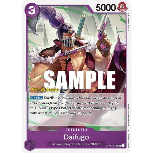 Daifugo (OP02-078) [Paramount War Pre-Release Cards]