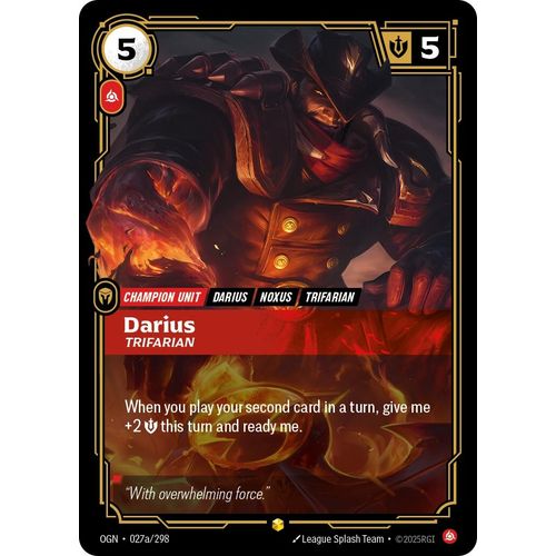 Darius - Trifarian (Alternate Art) (027a/298) (Origins)