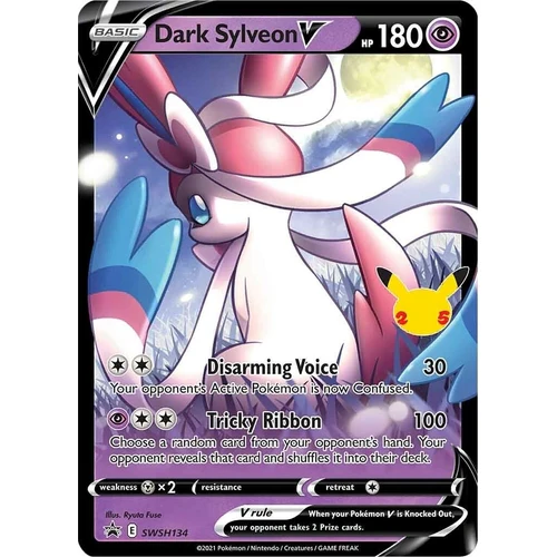 Dark Sylveon V - SWSH134 (SWSH134) (SWSH: Sword & Shield Promo Cards)