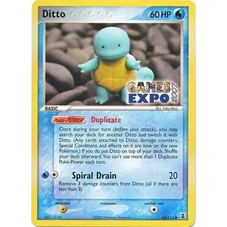 Ditto (Squirtle) - 64/113 (Games Expo 2007) (064/113) (Miscellaneous Cards & Products)