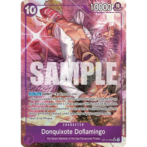 Donquixote Doflamingo - OP14-069 (Alternate Art) (OP14-069) (The Azure Sea's Seven)