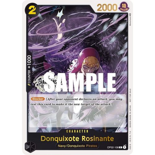 Donquixote Rosinante (Store Championship Participation Pack) (OP02-108) [One Piece Promotion Cards]