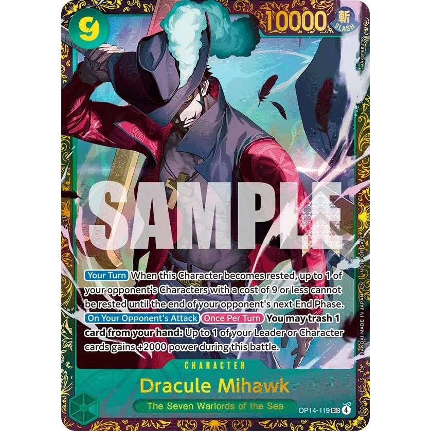 Dracule Mihawk - (CS 26-27 Regionals Season 1) (OP14-119) (One Piece Promotion Cards)