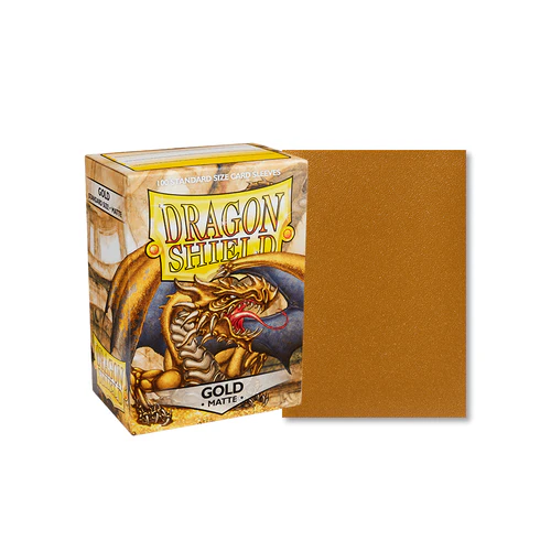 Dragon Shield - Standard Gold Matte Sleeves 100 pack - Image 3