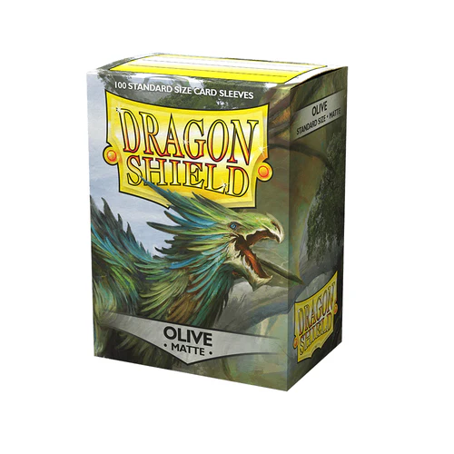 Dragon Shield - Standard Matte Olive Sleeves 100 pack