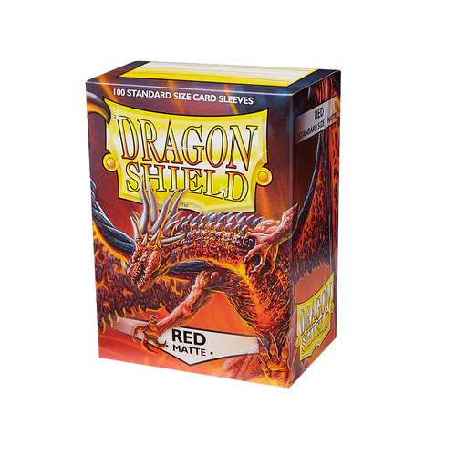 Dragon Shield - Standard Matte Red Sleeves 100 pack