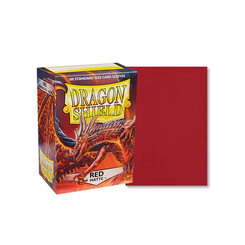 Dragon Shield - Standard Matte Red Sleeves 100 pack - Image 3