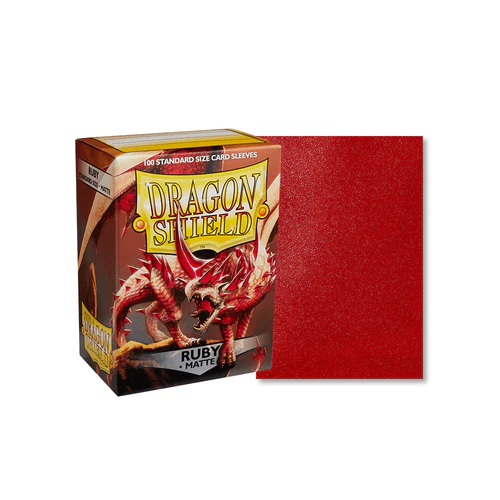 Dragon Shield - Standard Matte Ruby Sleeves 100 pack - Image 3